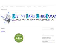 Tablet Screenshot of destinyearlychildhood.org